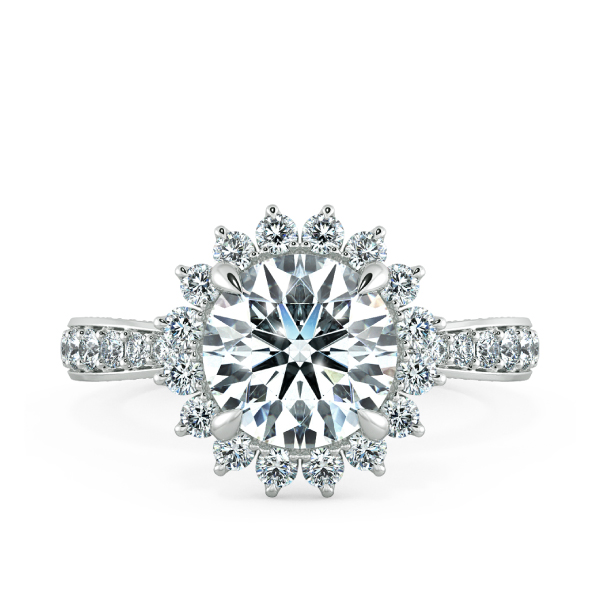 Nhẫn đính hôn Floral Halo NCH2502 2